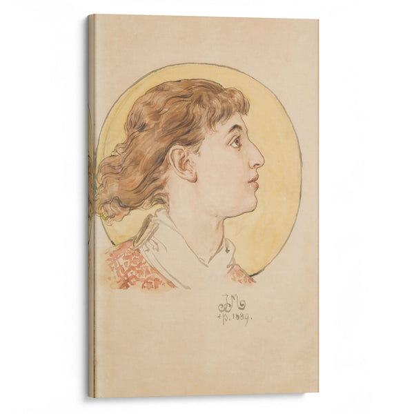 Angel’s head (portrait of Helena’s daughter) (1889) - Jan Matejko - Canvas Print