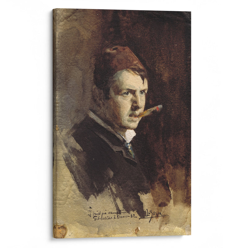 Self-portrait (1882) - Anders Zorn - Canvas Print