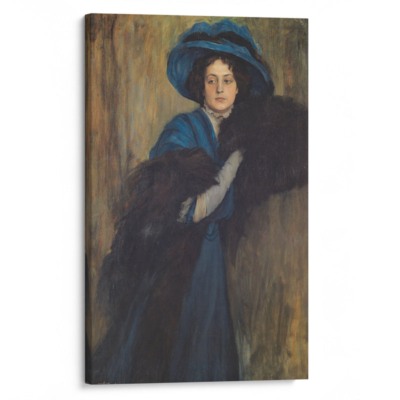 Portrait of a Lady in Blue (1897-1905) - Raimundo de Madrazo y Garreta - Canvas Print