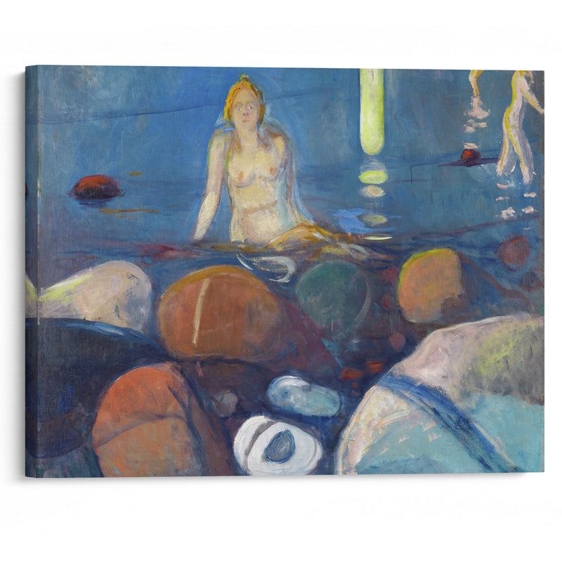 Summer Night. Mermaid (1893) - Edvard Munch - Canvas Print