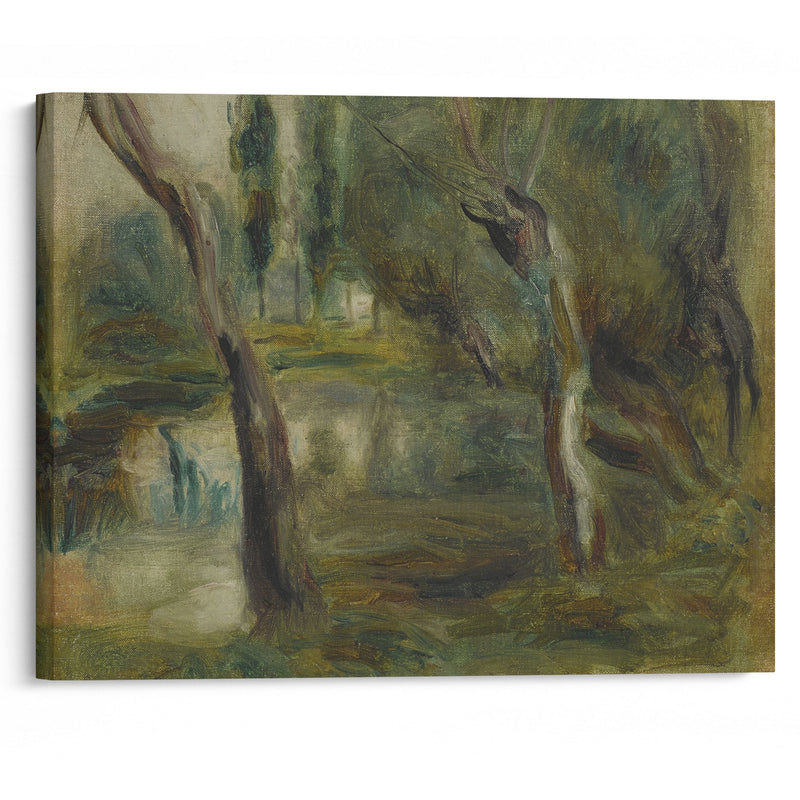 Saule au bord d’une mare (circa 187) - Pierre-Auguste Renoir - Canvas Print