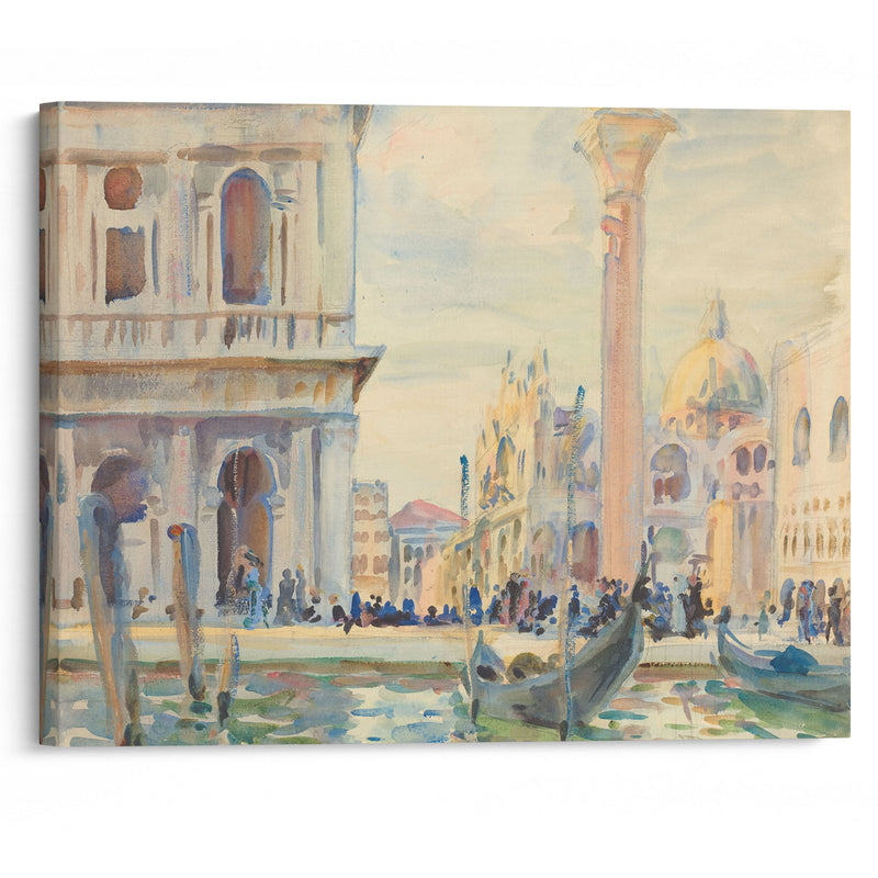 The Piazzetta (c. 1911) - John Singer Sargent - Canvas Print