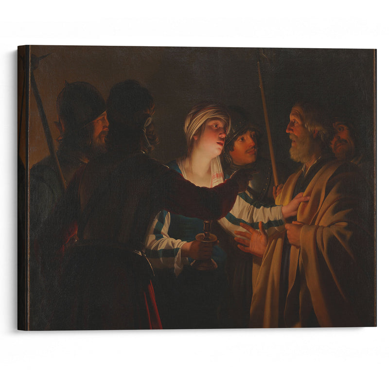 The Denial of St. Peter (c. 1623) - Gerard van Honthorst - Canvas Print