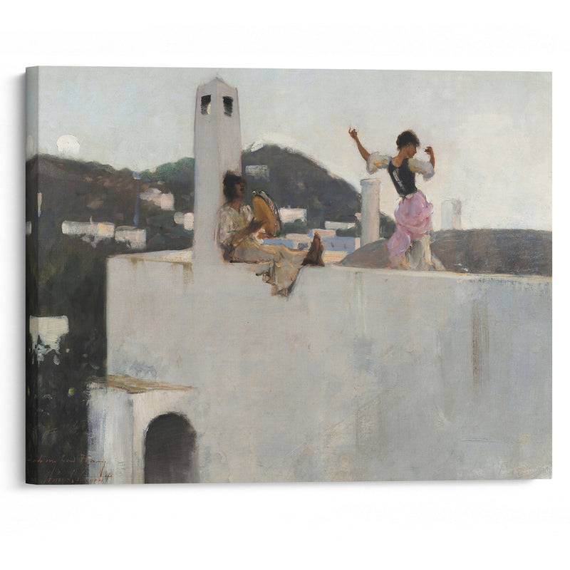 Capri Girl on a Rooftop (1878) - John Singer Sargent - Canvas Print