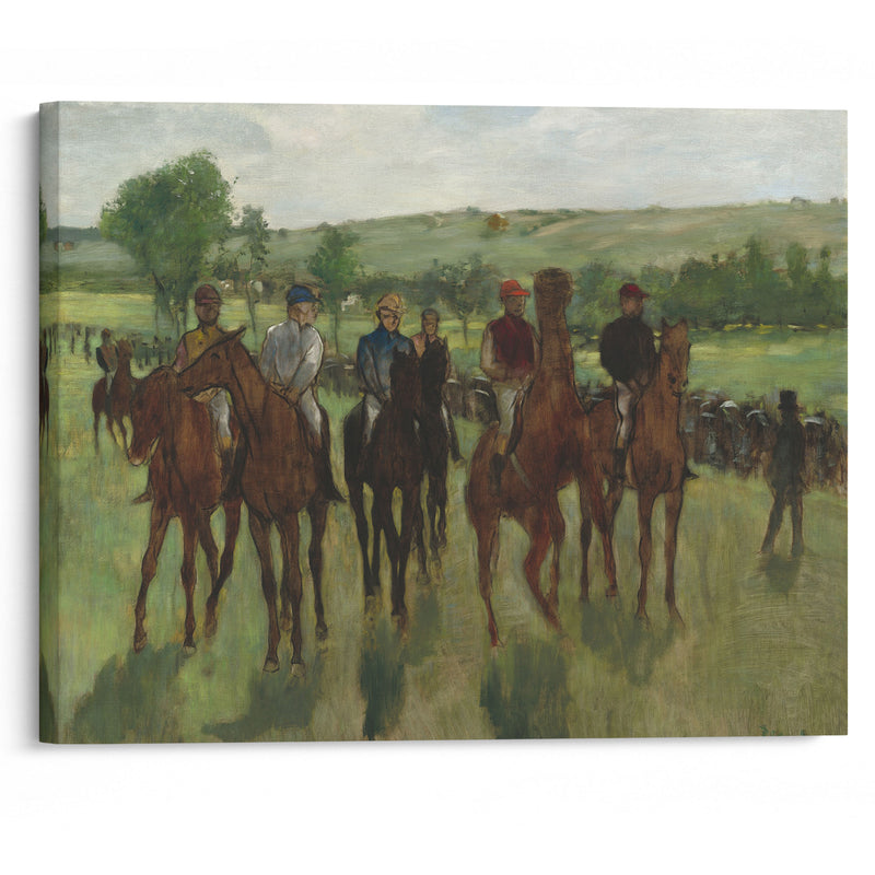 The Riders (c. 1885) - Edgar Degas - Canvas Print