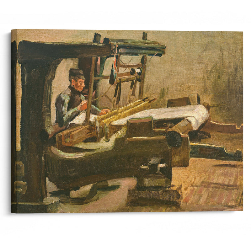 Wever naar rechts gekeerd (Weaver Facing Right) (1884) - Vincent van Gogh - Canvas Print