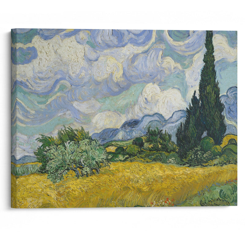 Wheat Field with Cypresses (1889) - Vincent van Gogh - Canvas Print - UAIO LMT