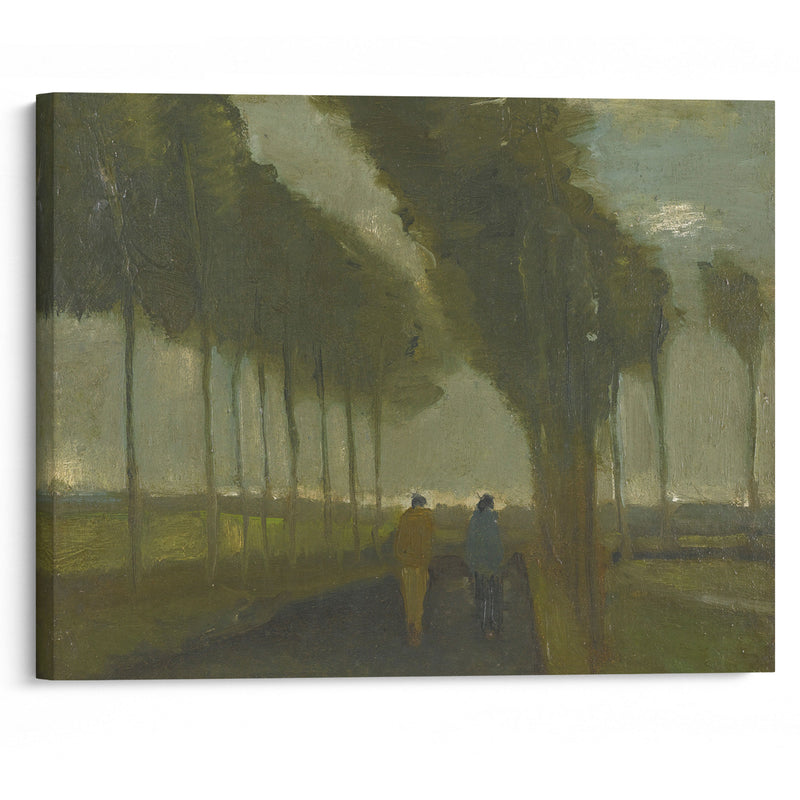 L’allée Aux Deux Promeneurs (1883) - Vincent van Gogh - Canvas Print - UAIO LMT