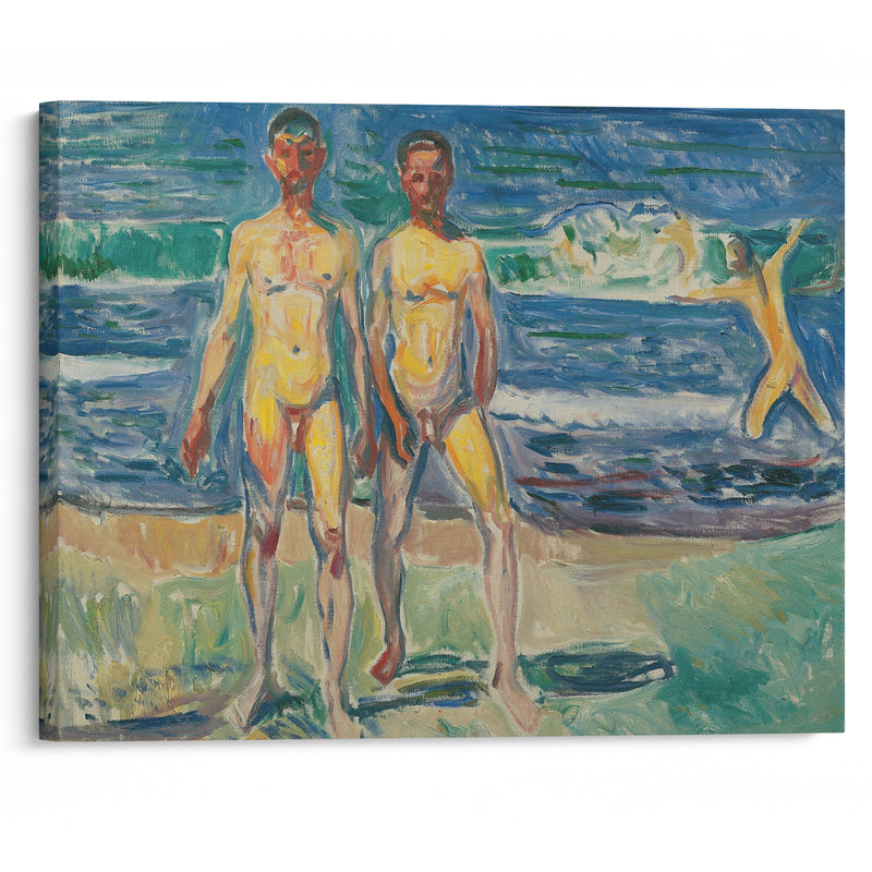 Männer am Meer (1908) - Edvard Munch - Canvas Print