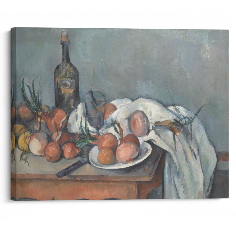 Still Life with Onions (1896 - 1898) - Paul Cézanne - Canvas Print