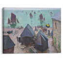 The Departure of the Boats, Étretat (1885) - Claude Monet - Canvas Print