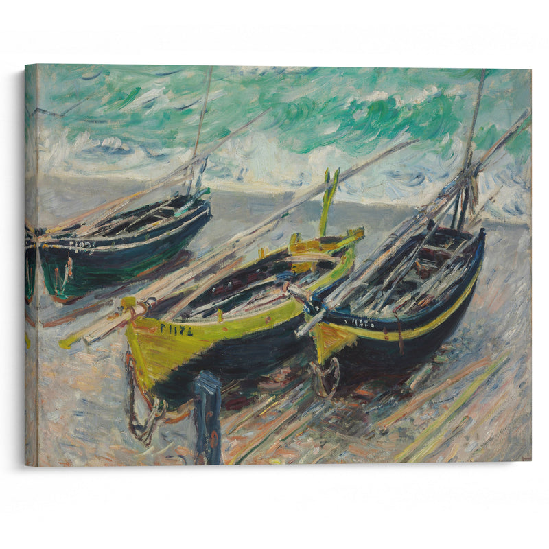 Three Fishing Boats - Claude Monet - Canvas Print