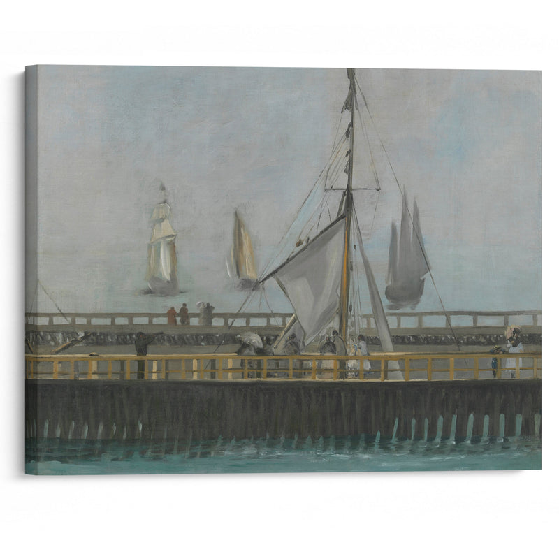 The jetty of Boulogne-sur-Mer (1868) - Édouard Manet - Canvas Print