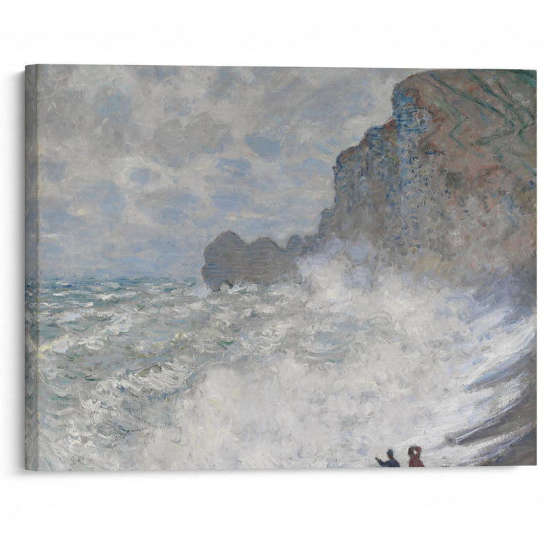 Rough weather at Étretat (1883) - Claude Monet - Canvas Print