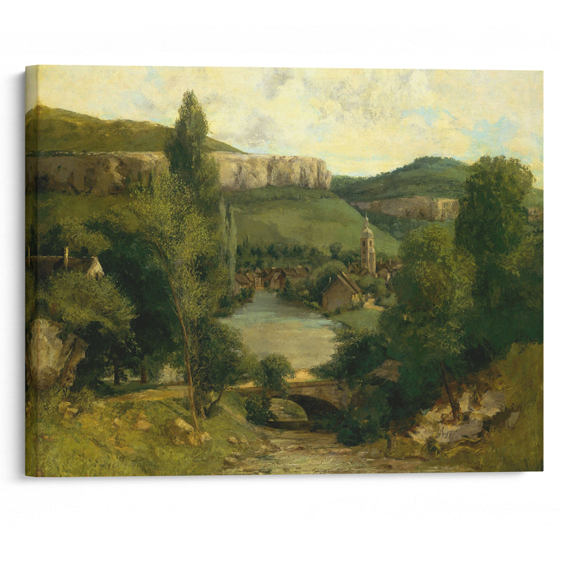 View of Ornans (mid-1850s) - Gustave Courbet - Canvas Print