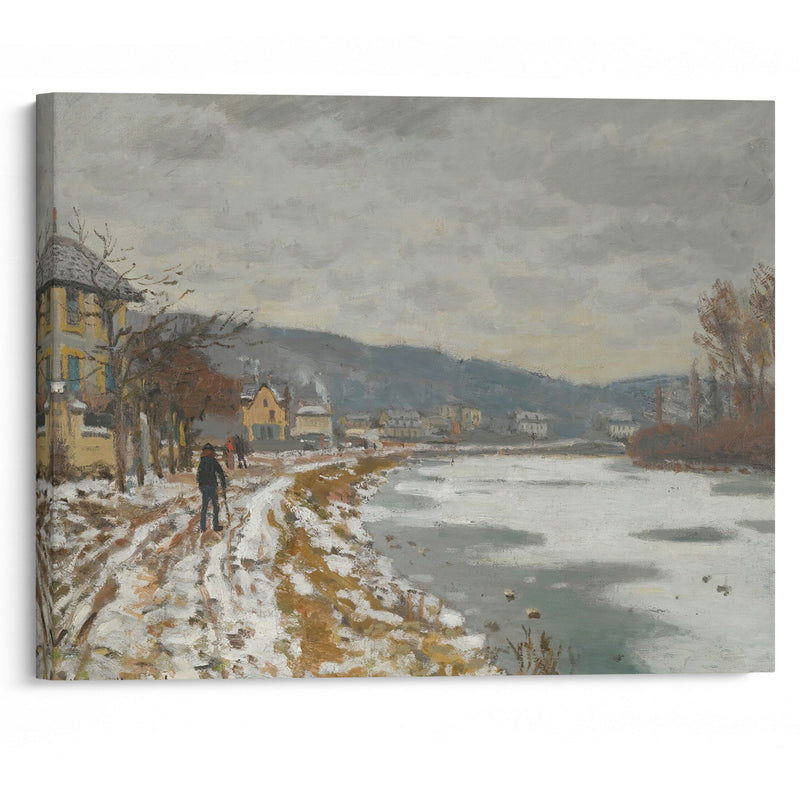 La Seine À Bougival (1869) - Claude Monet - Canvas Print