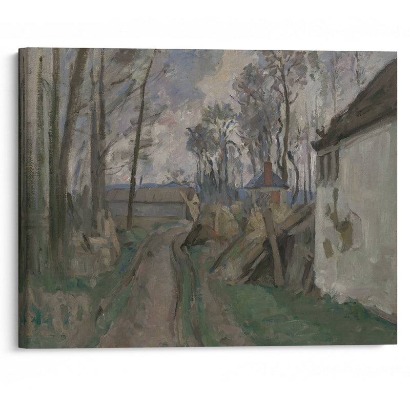 A Village Road near Auvers (1872–73) - Paul Cézanne - Canvas Print