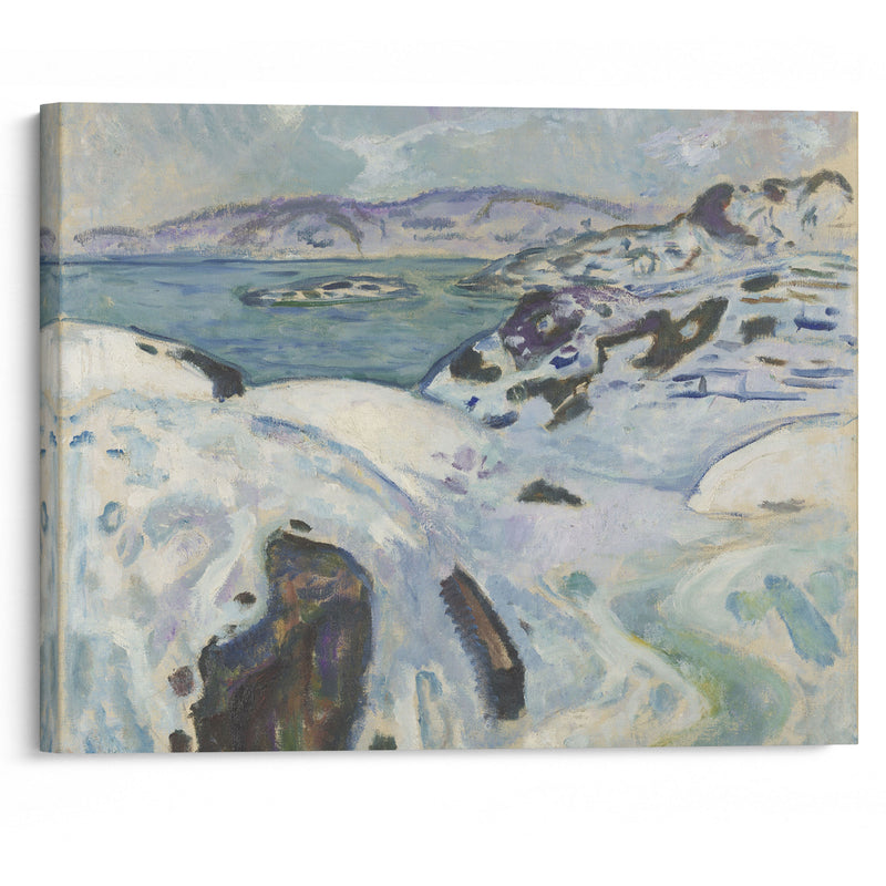 Winter on the Fiord (1915) - Edvard Munch - Canvas Print