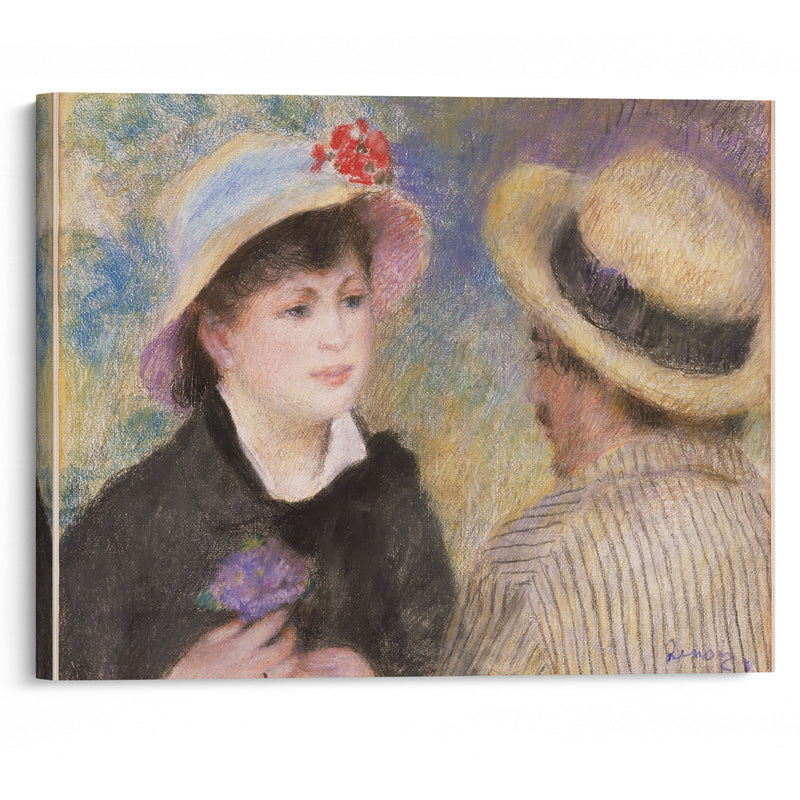 Boating Couple (said to be Aline Charigot and Renoir) (1881) - Pierre-Auguste Renoir - Canvas Print