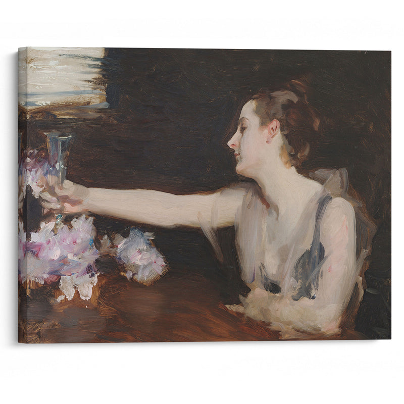 Madame Gautreau Drinking a Toast (1882-1883) - John Singer Sargent - Canvas Print