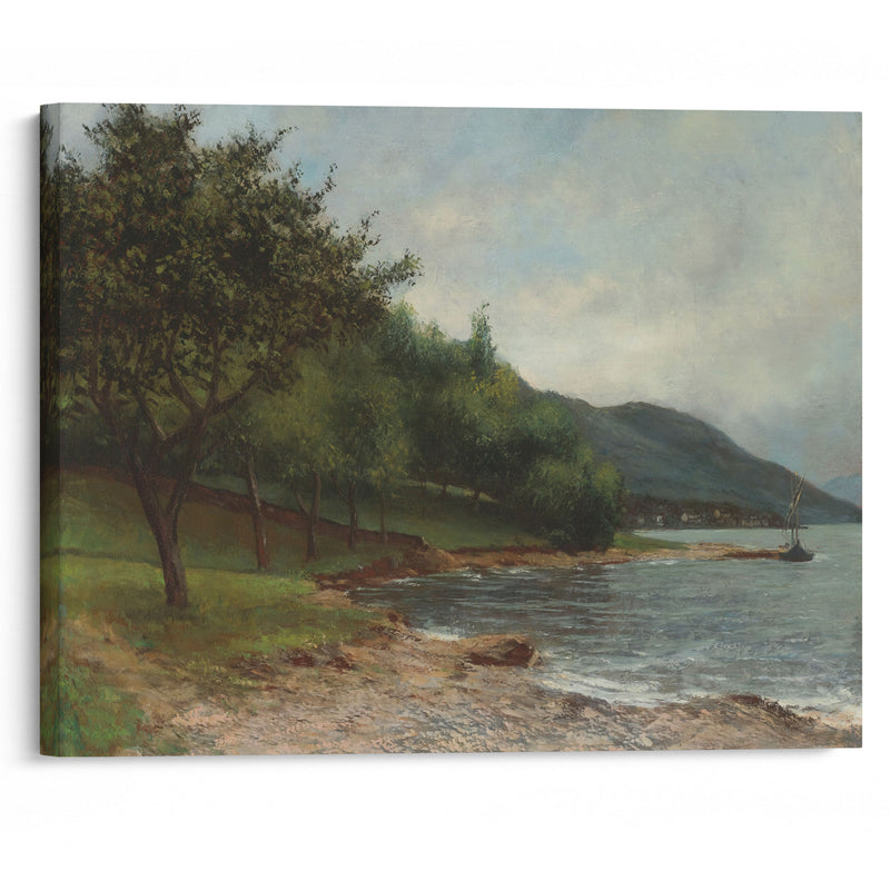 La Rive Du Lac Léman - Gustave Courbet - Canvas Print