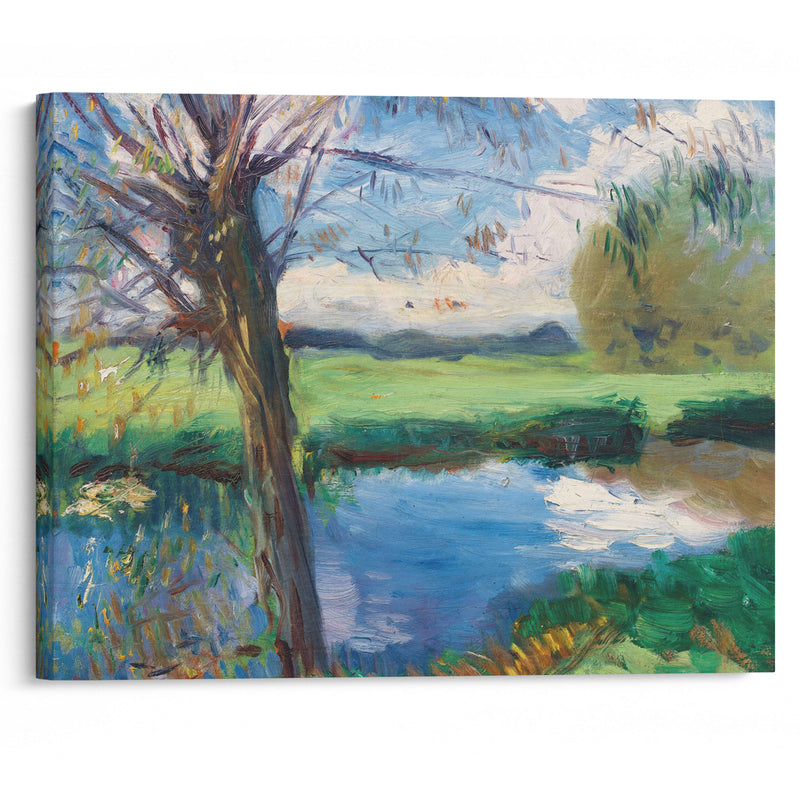 River Bank, near Oxford (circa 1888) - John Singer Sargent - Canvas Print