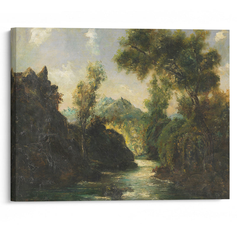 In the Swiss Alps (1875) - Gustave Courbet - Canvas Print