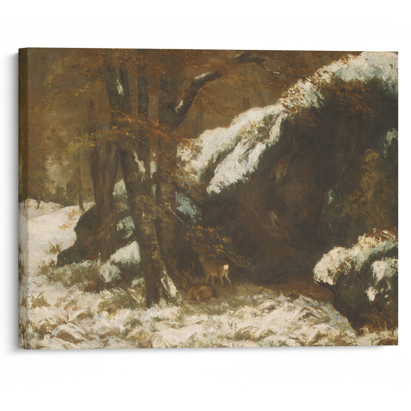 The Deer (ca. 1865) - Gustave Courbet - Canvas Print