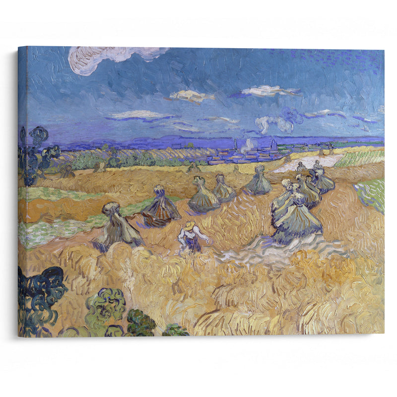 Wheat Fields with Reaper, Auvers - Vincent van Gogh - Canvas Print - UAIO LMT