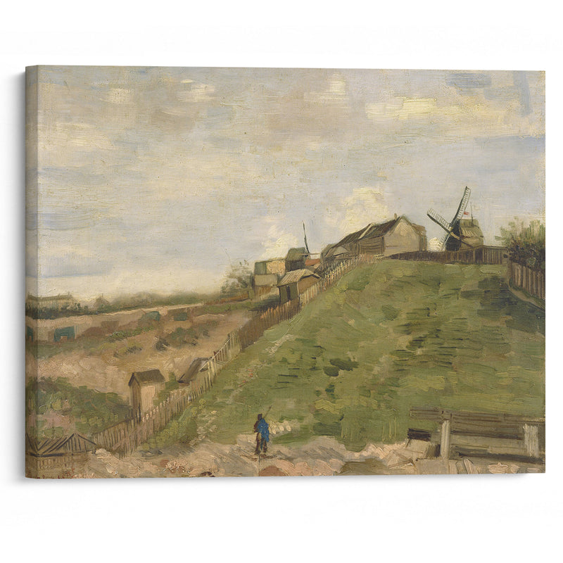 The hill of Montmartre with stone quarry (1886) - Vincent van Gogh - Canvas Print