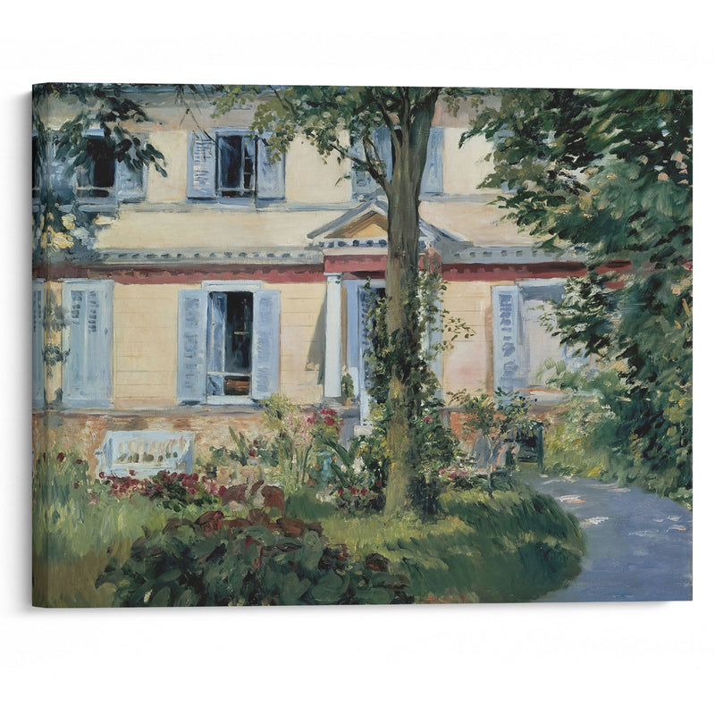 The House at Rueil (1882) - Édouard Manet - Canvas Print