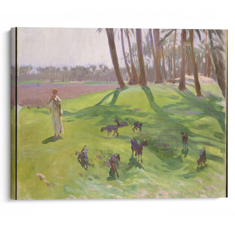 Landscape with Goatherd (between 1890 and 1891) - John Singer Sargent - Canvas Print