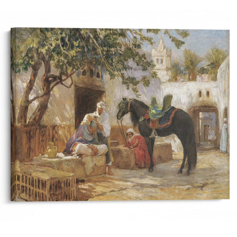 The Barber - Frederick Arthur Bridgman - Canvas Print