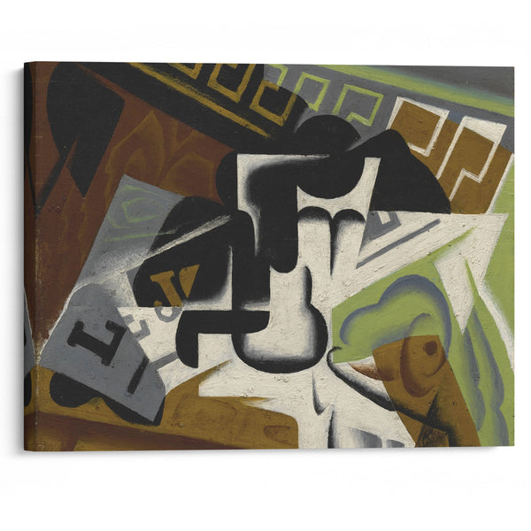 Journal et compotier (1917) - Juan Gris - Canvas Print