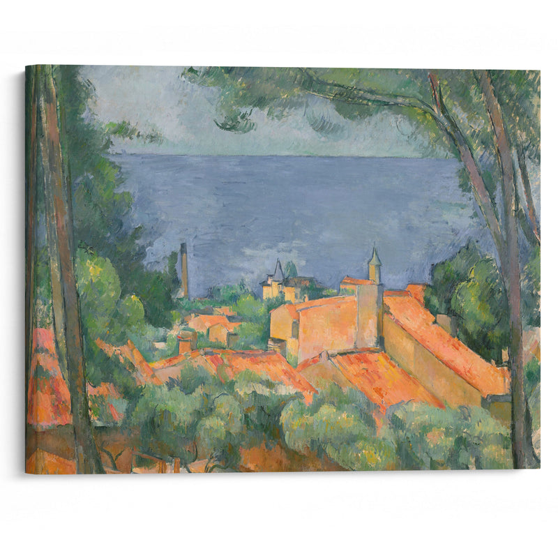 L’Estaque aux toits rouges (1883-1885) - Paul Cézanne - Canvas Print