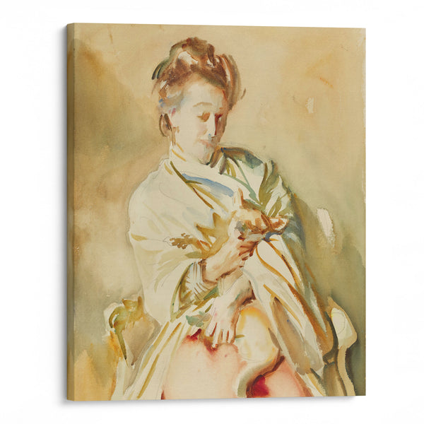 Flora Priestley ( circa 1907) - John Singer Sargent - Canvas Print