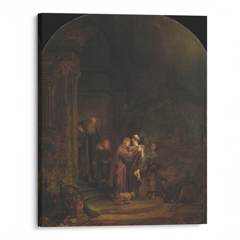 The Visitation (1640) - Rembrandt van Rijn - Canvas Print