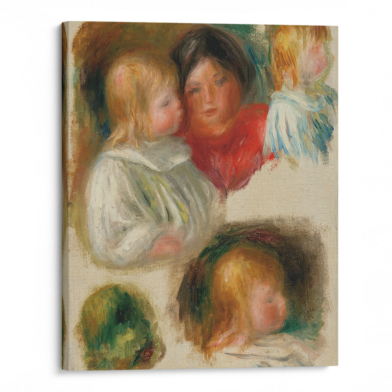 Etude d’enfants et jeune femme - Pierre-Auguste Renoir - Canvas Print