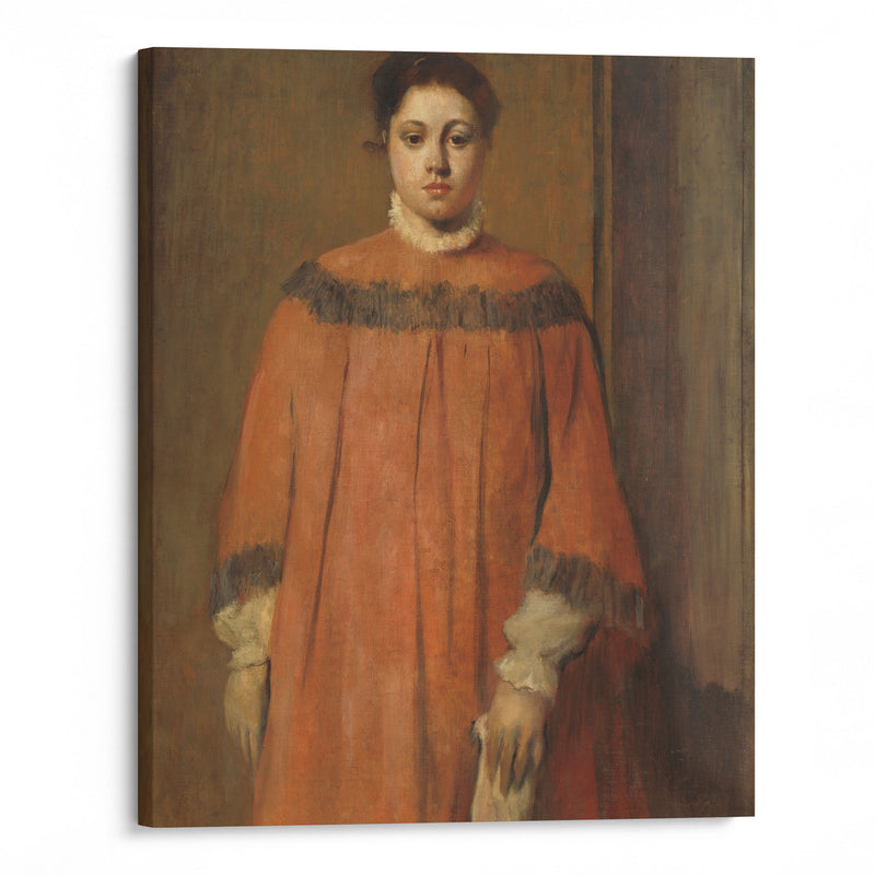 Girl in Red (c. 1866) - Edgar Degas - Canvas Print