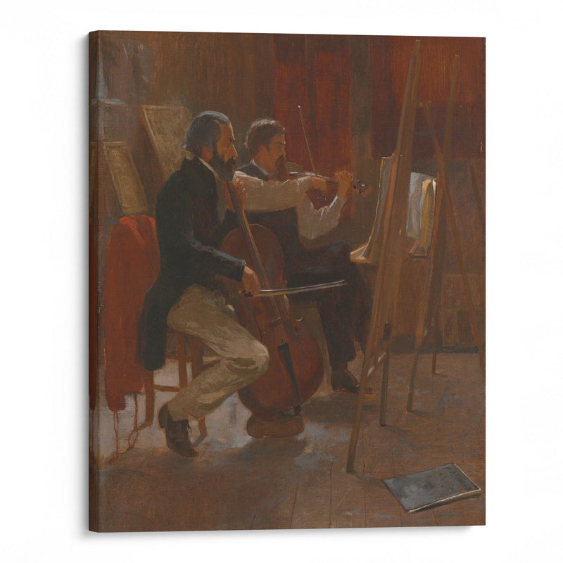 The Studio (1867) - Winslow Homer - Canvas Print