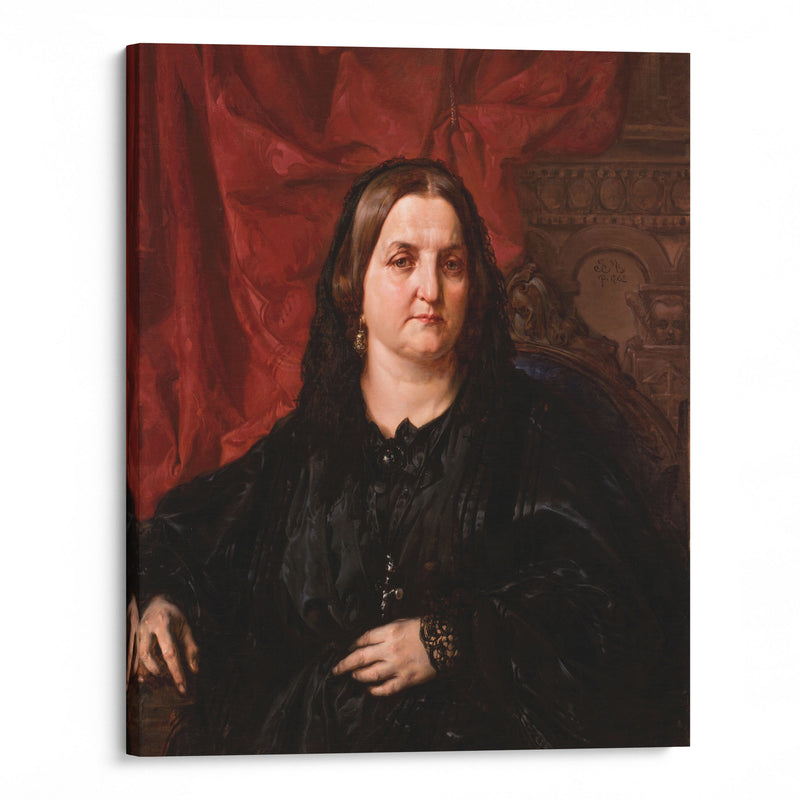 Portrait of PauIIna Giebułtowska (1862) - Jan Matejko - Canvas Print