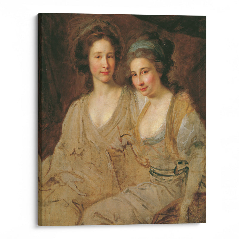 Die Gräfinnen Caroline und Zoë Thomatis - Johann Baptist von Lampi the Elder - Canvas Print