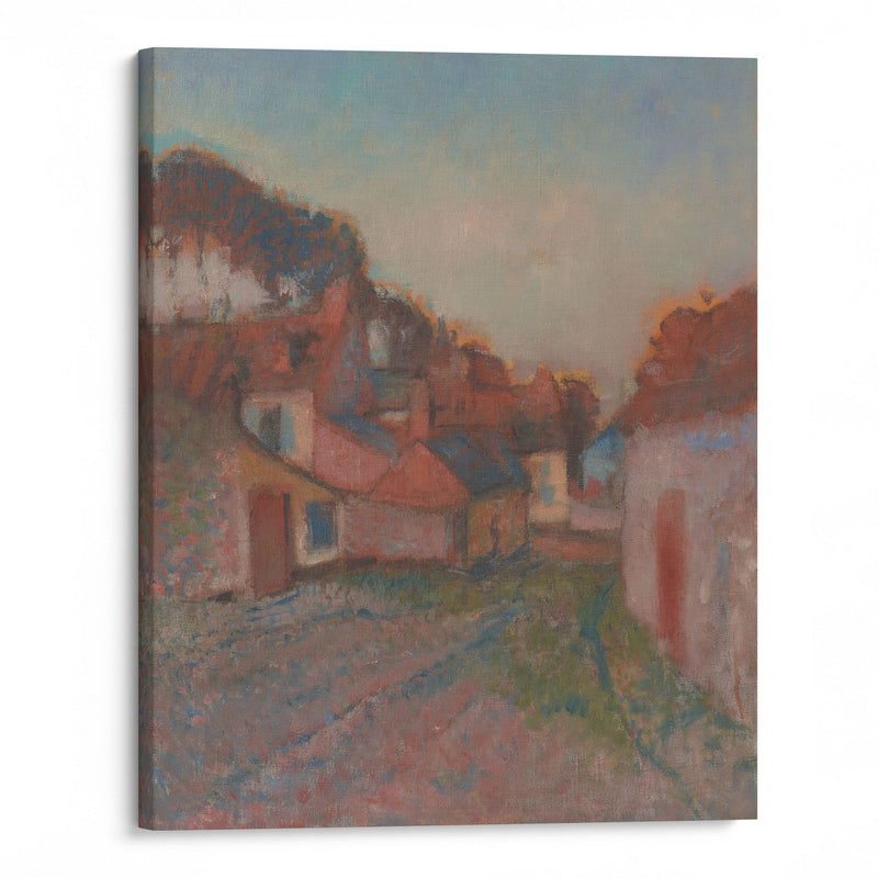 Rue de village (circa 1895-1898) - Edgar Degas - Canvas Print