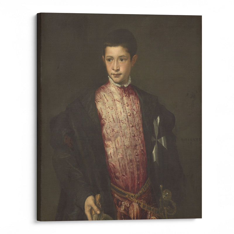 Ranuccio Farnese (1541-1542) - Titian - Canvas Print