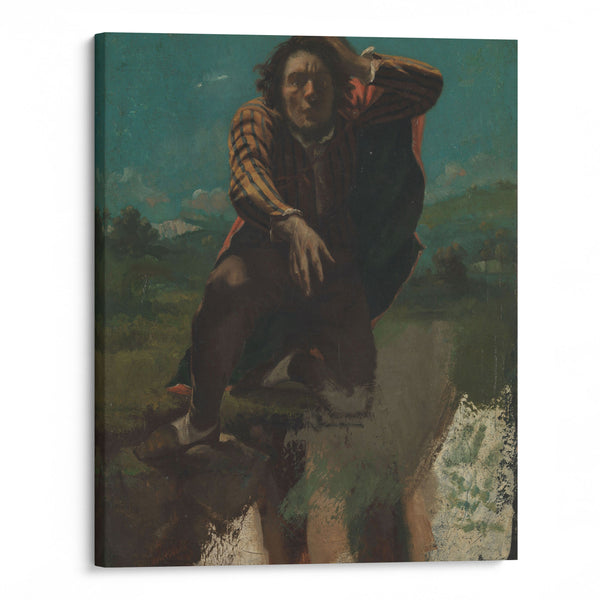 Self-portrait (1844) - Gustave Courbet - Canvas Print