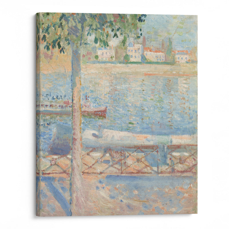 The Seine At Saint-Cloud (1890) - Edvard Munch - Canvas Print