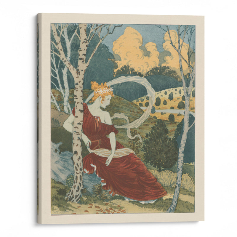 Dans Les Bois (ca. 1899) - Eugène Grasset - Canvas Print