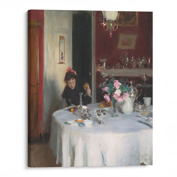 The Breakfast Table (1883-1884) - John Singer Sargent - Canvas Print