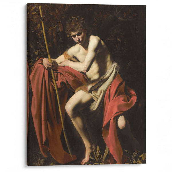 Saint John The Baptist In The Wilderness - Caravaggio - Canvas Print