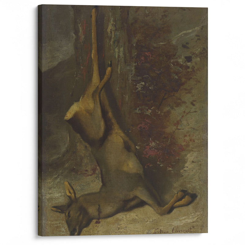 Le Chevreuil (1876) - Gustave Courbet - Canvas Print